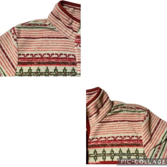 Columbia Outdoor Tribal Southwestern Print Cozy Fleece 1/4 Snap Pullover - Sz M - Picture 6 of 15